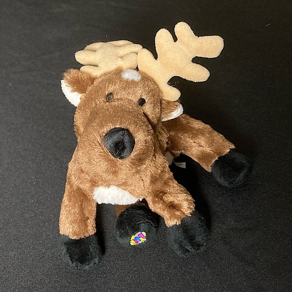 ⭐️ Almost Vintage 2007 Ganz Webkinz Reindeer Plush No Code - Picture 8 of 15